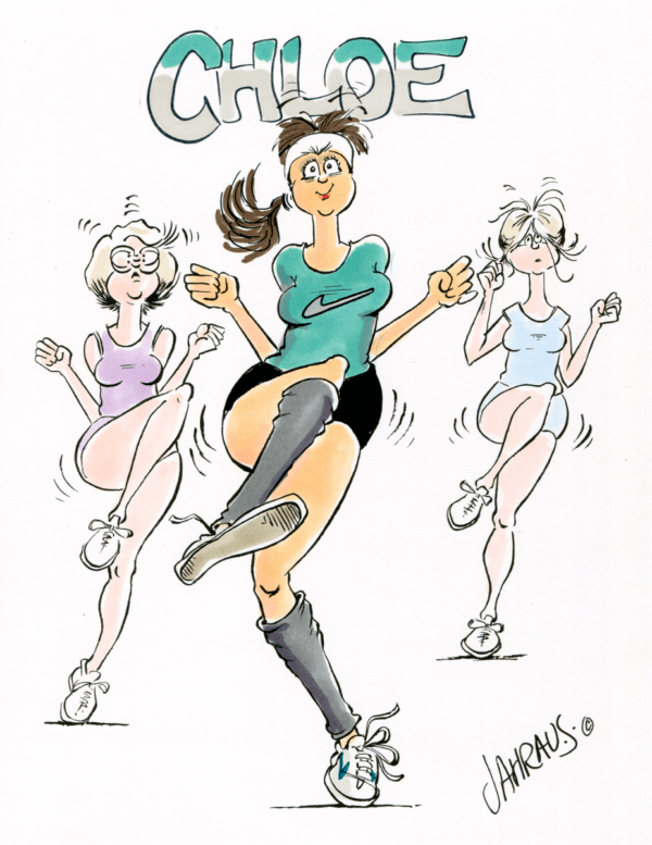 aerobics cartoon 1