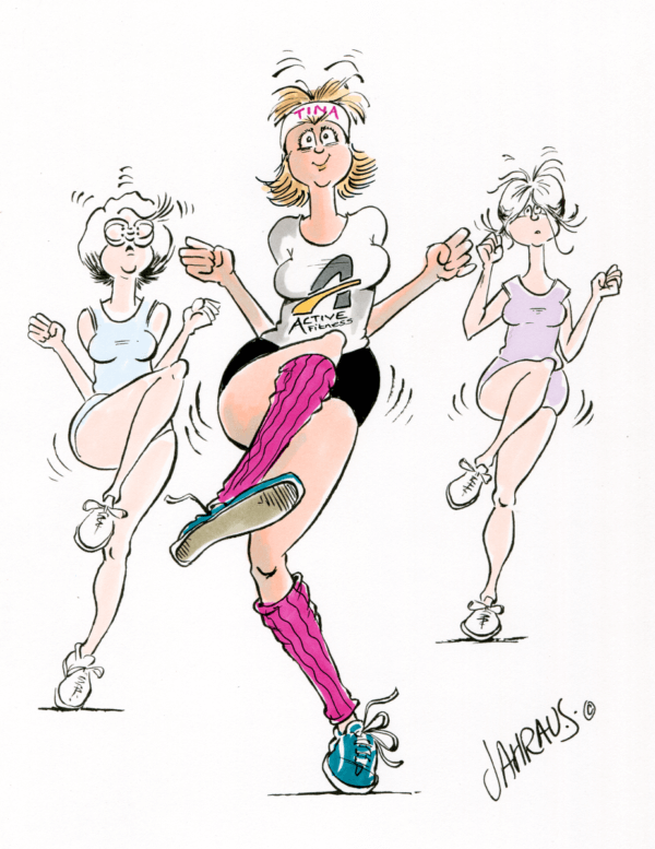 aerobics cartoon 2