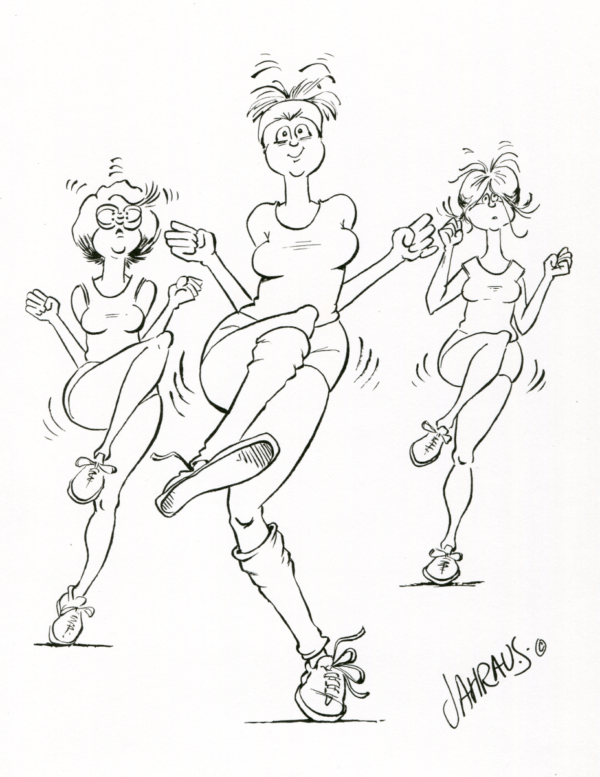 aerobics cartoon 3