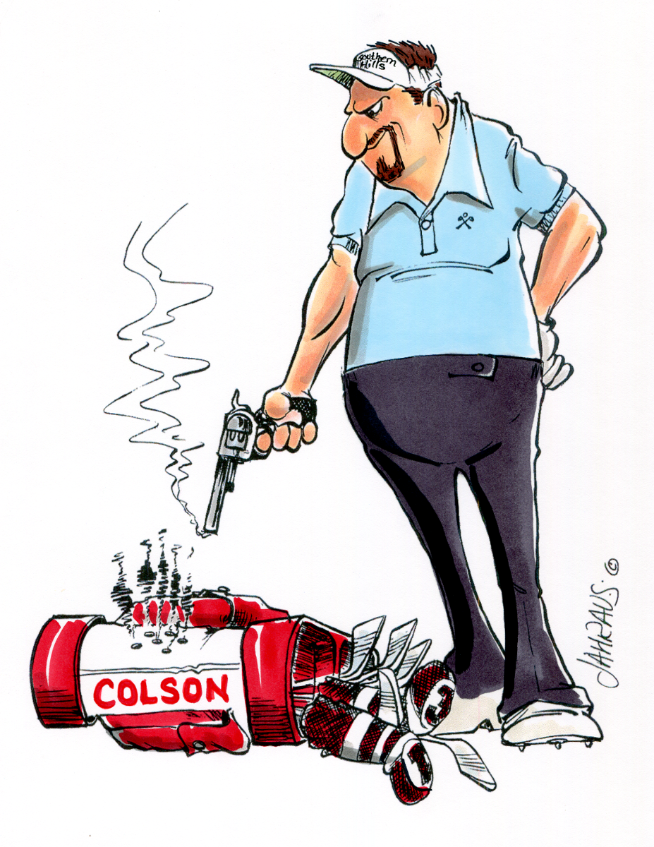 Frustrated Golfer Cartoon | Funny Golfer Gift