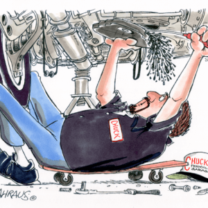 Mechanic Cartoons | Personalized Cartoons for Mechanics