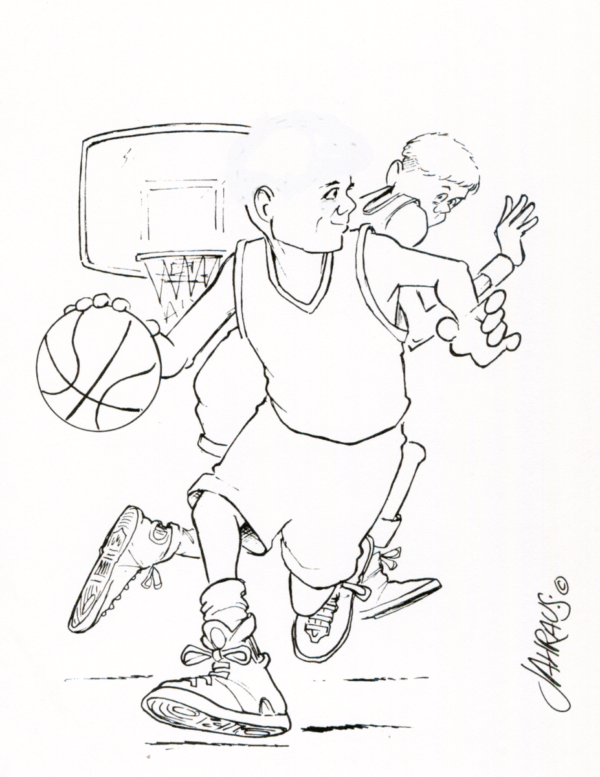 basketball dribbling cartoon 3