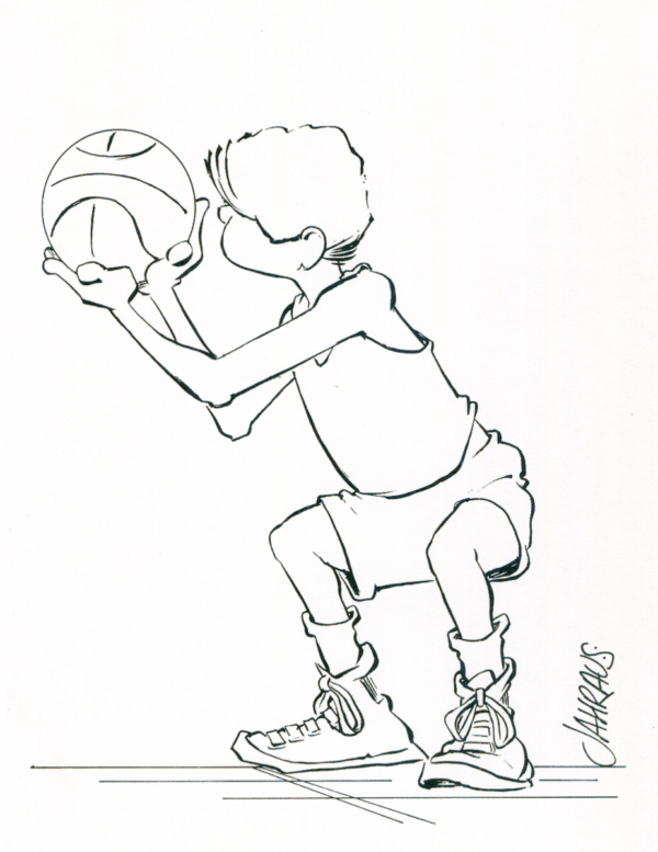 basketball player cartoon 3