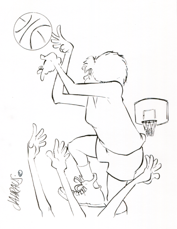 basketball shot cartoon 3
