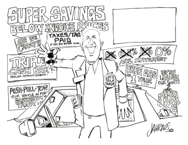 car salesman cartoon 3