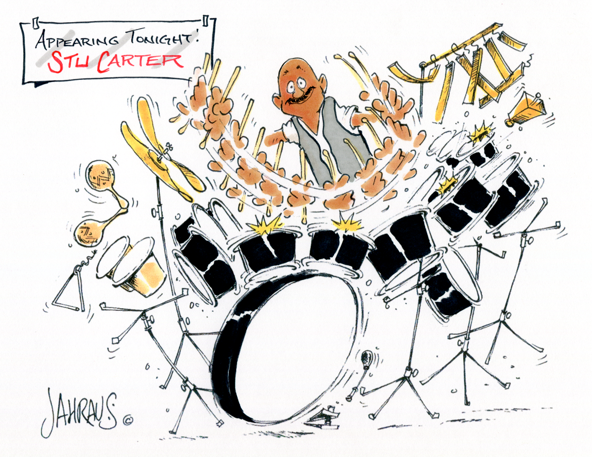 Drummer Cartoon | Funny Gift for Drummer