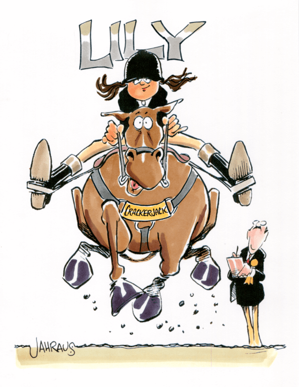 equestrian cartoon 1