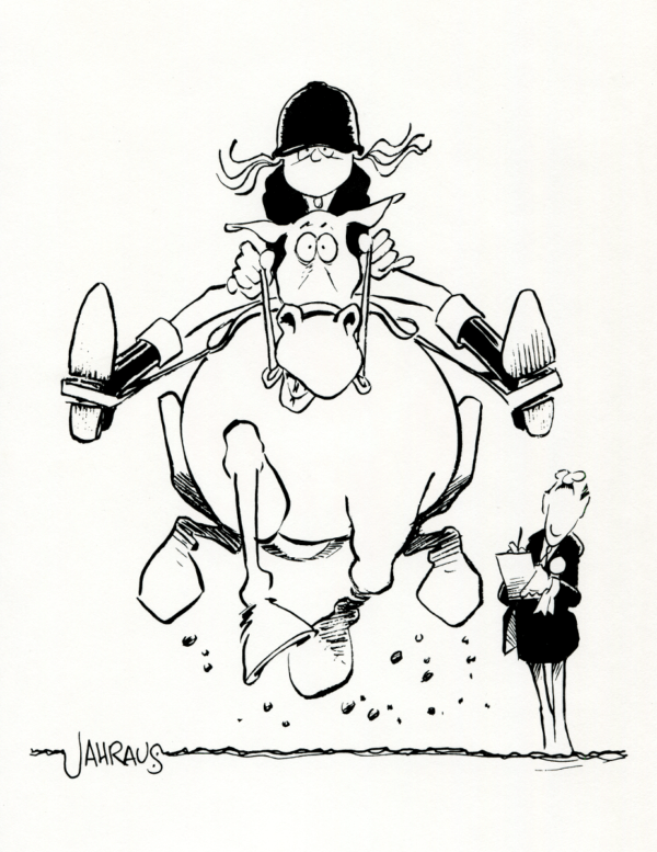 equestrian cartoon 3