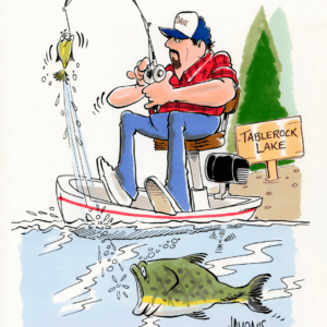 Fisherman Cartoon  Funny Gift for Fisherman