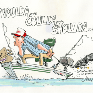 Fishing Boat Cartoon  Funny Gift for Fishing Boat Operator