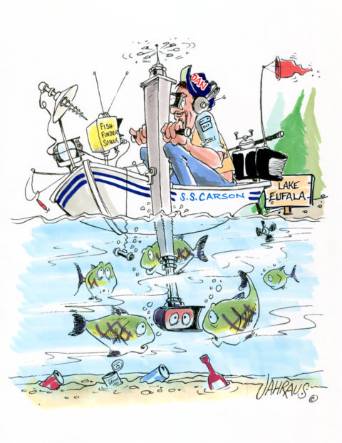  Fishing Cartoon Funny Gift for Fishing 