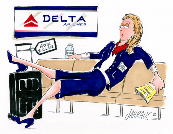 flight attendant cartoon 1
