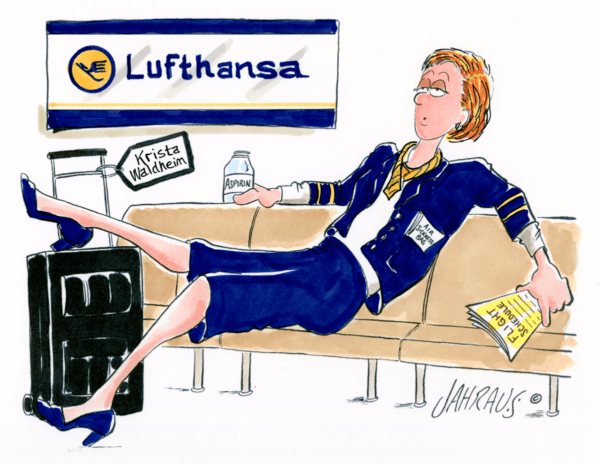 flight attendant cartoon 2