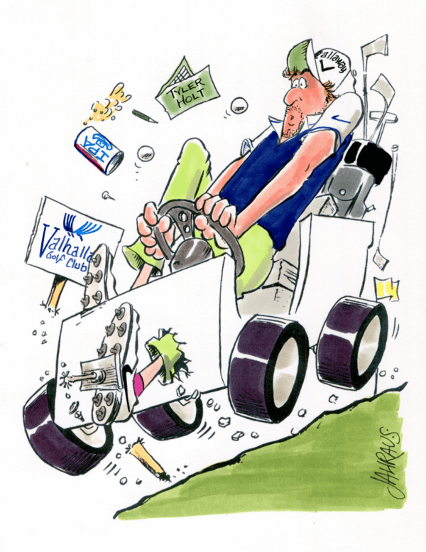 golf cart cartoon 1