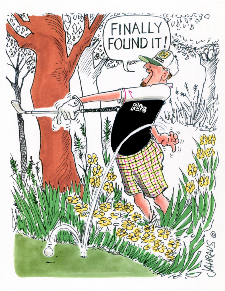Cheating Golfer Cartoon | Funny Gift for A Cheating Golfer