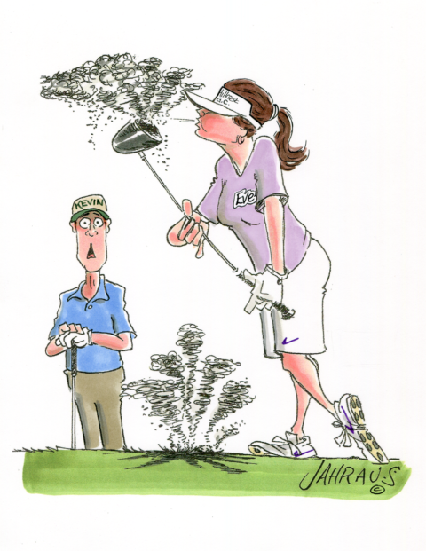 Couple Golfing Cartoon Funny T For Couple Golfing