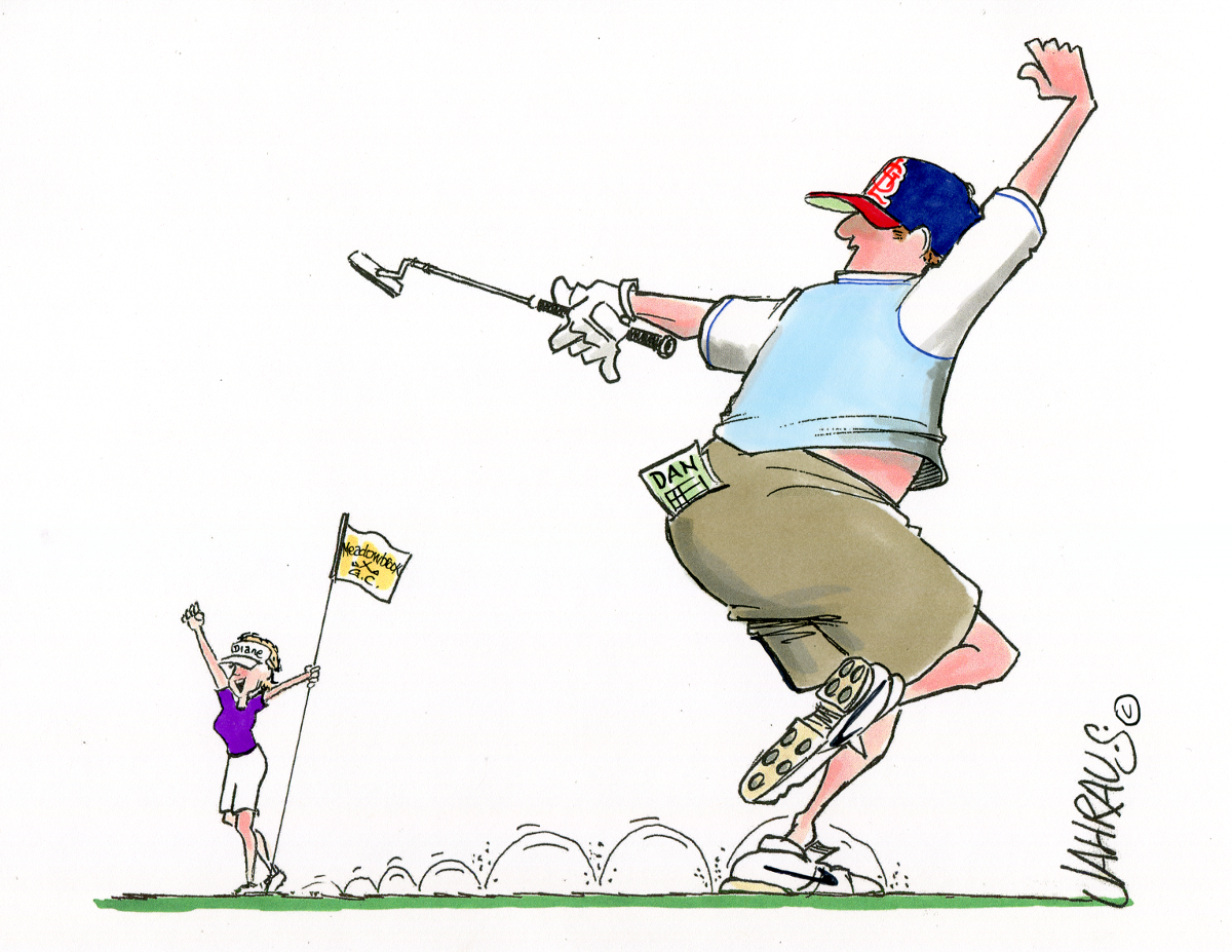 Golf Couple Cartoon | Funny Gift for Golf Couple