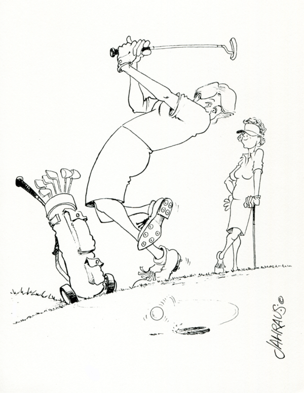 golf putting cartoon 3