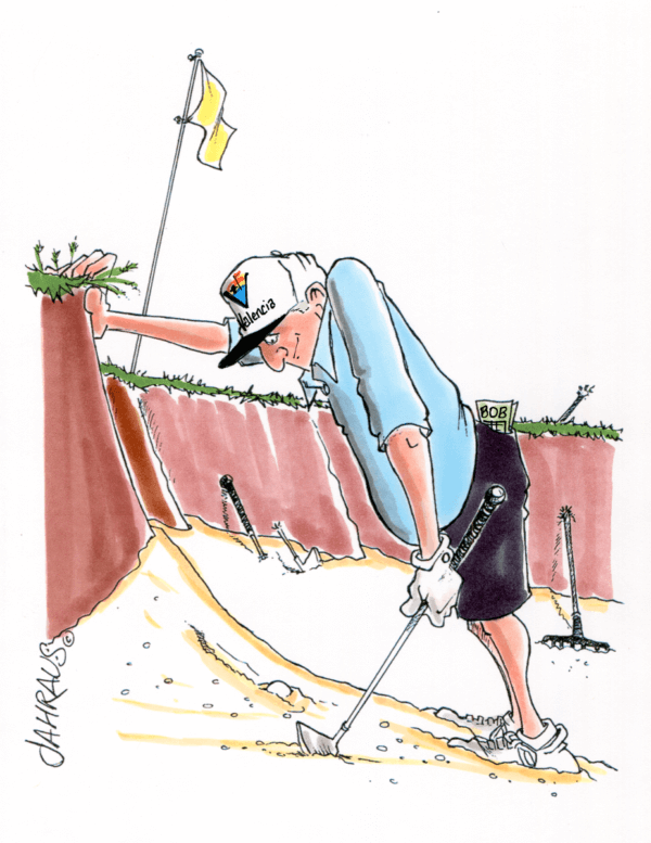 golf sand trap cartoon 1