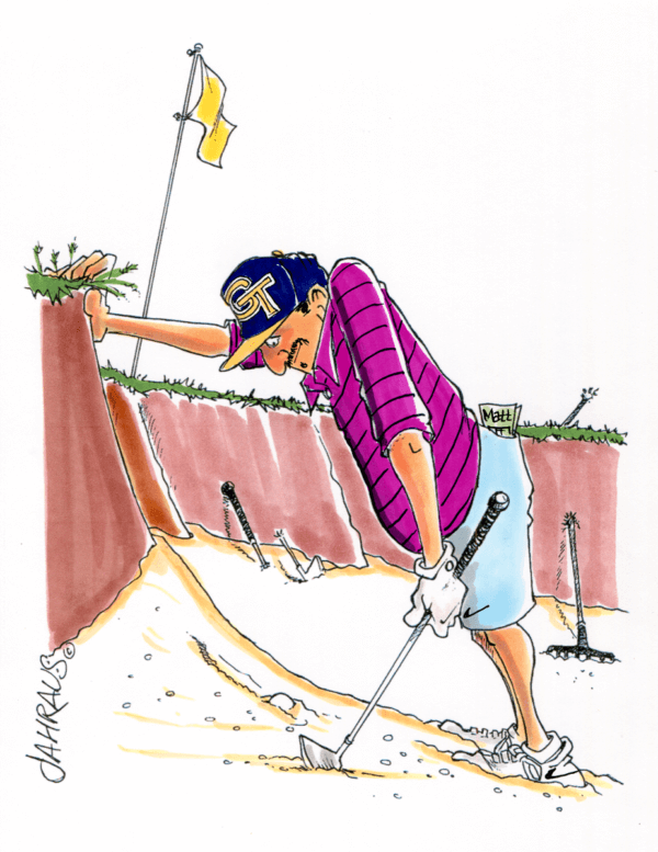 golf sand trap cartoon 2