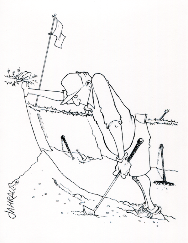 golf sand trap cartoon 3