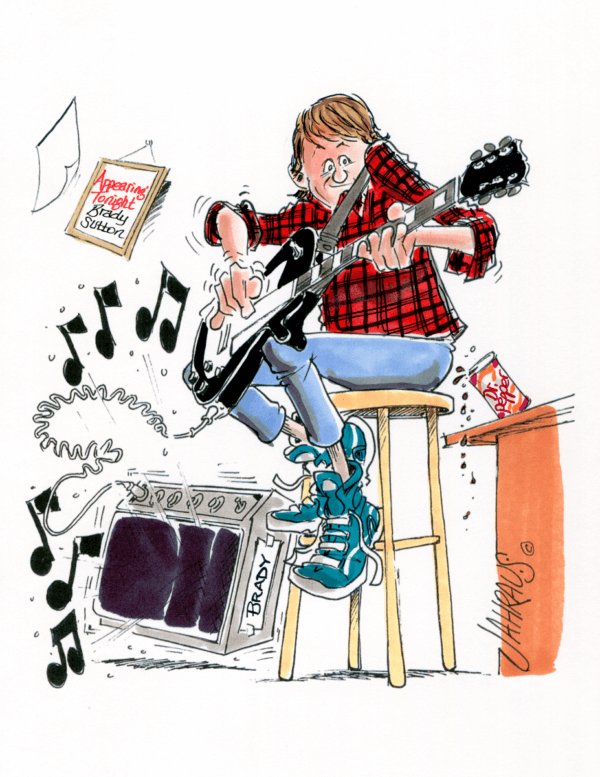 guitarist cartoon 1