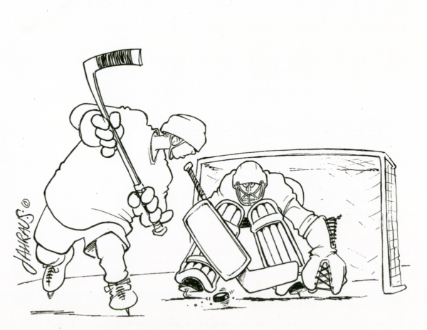 hockey goalie cartoon 3