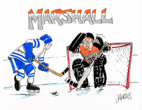 hockey keeper cartoon 1