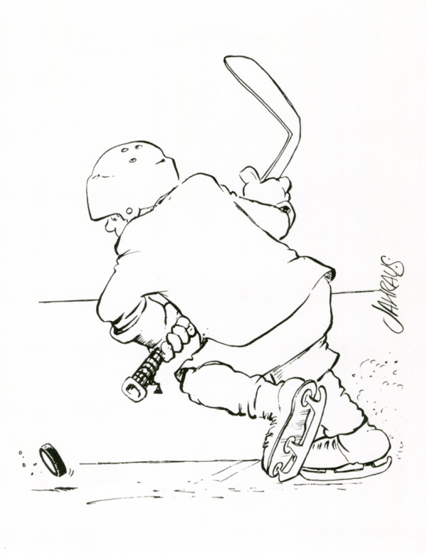 hockey player cartoon 3
