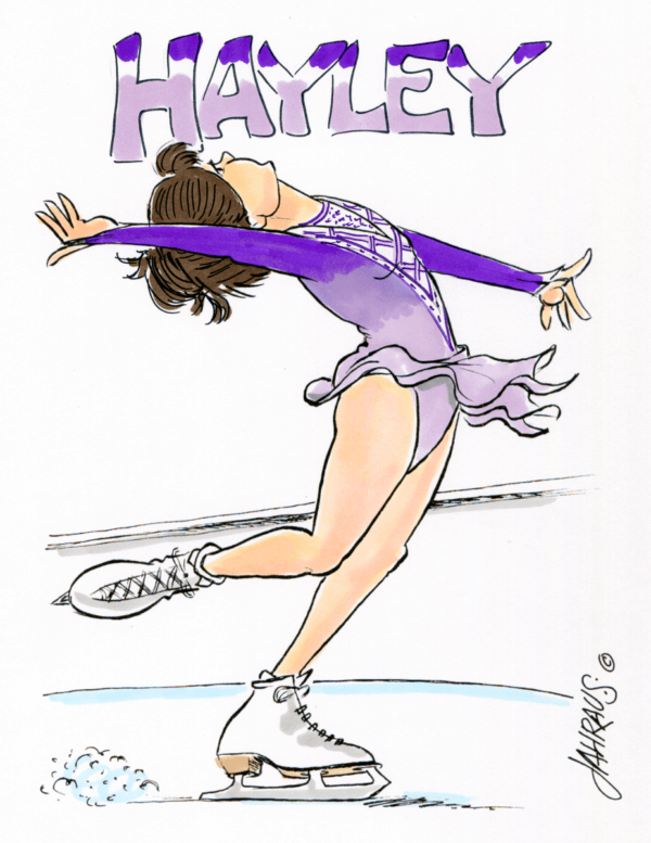 ice skater cartoon 2