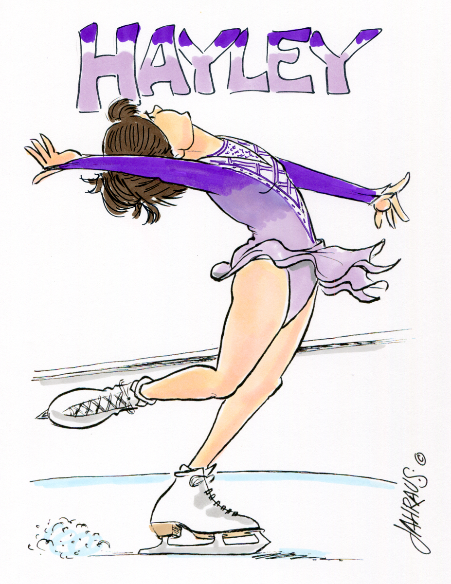 Ice Skater Cartoon | Fun Gift for Ice Skater