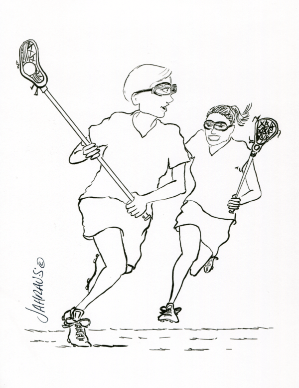 lacrosse player cartoon 3