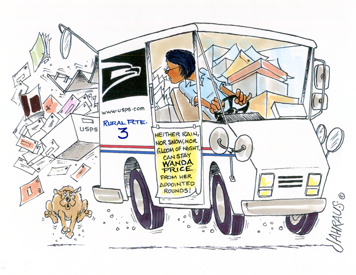 Mail Carrier Cartoon | Funny Gift for Mail Carrier