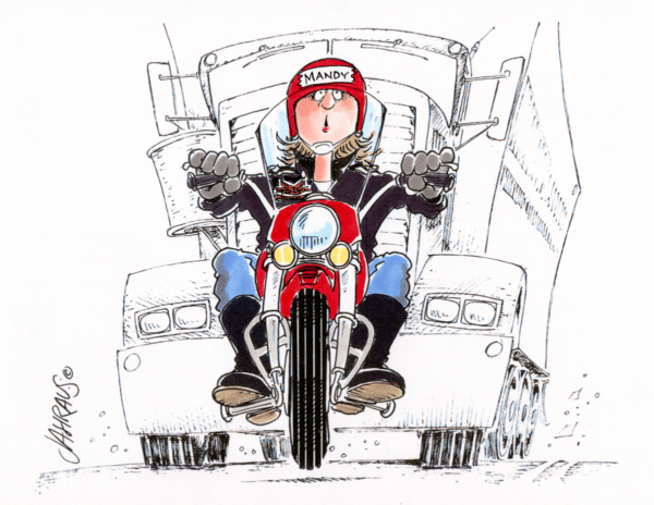 motorcycle rider cartoon 1