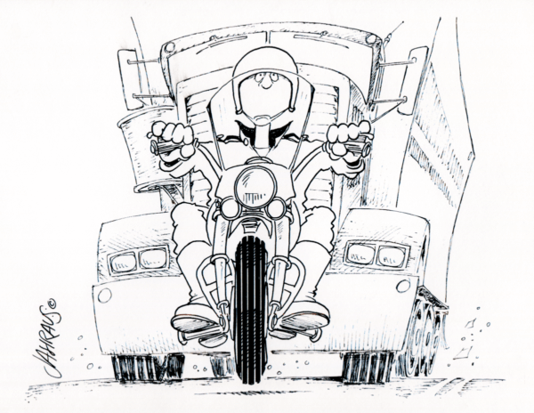 motorcycle rider cartoon 3