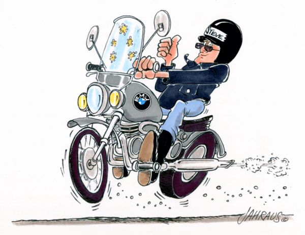 motorcyclist cartoon 1