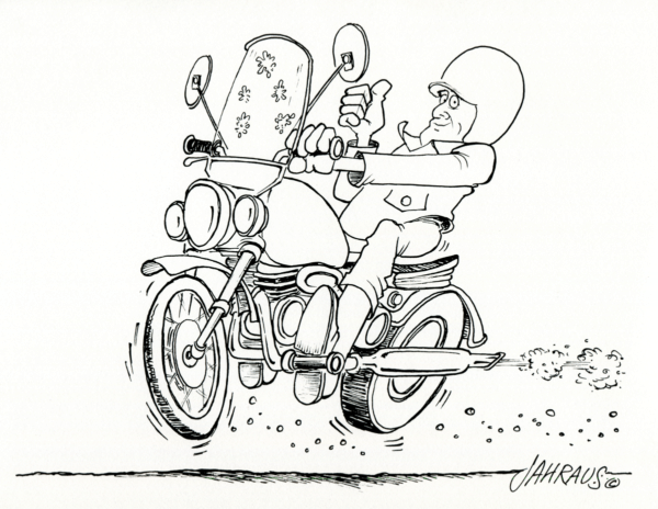 motorcyclist cartoon 3