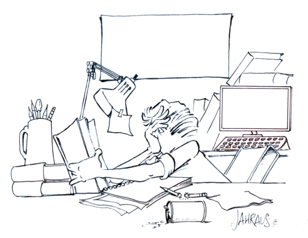 office administrator cartoon 3