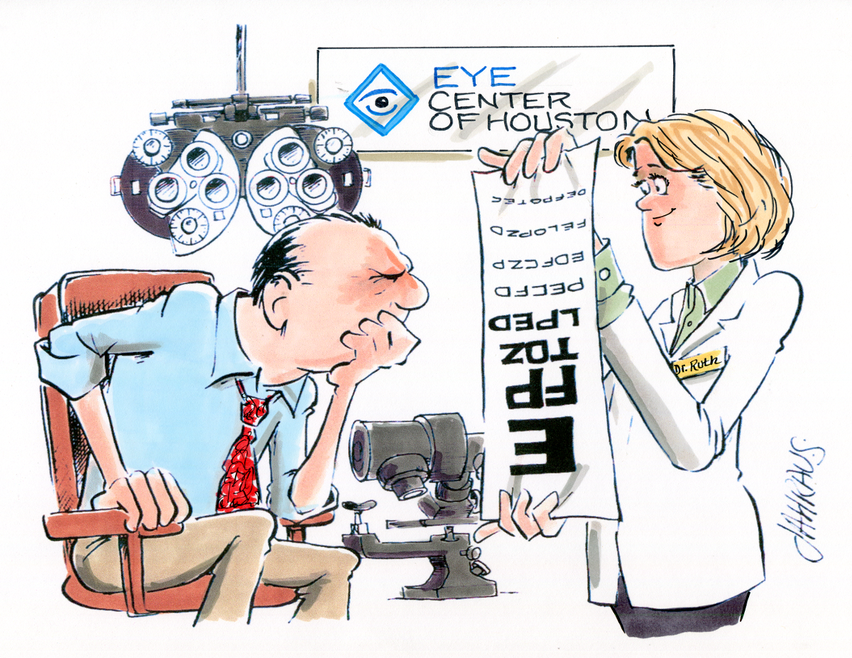 eye doctor cartoon