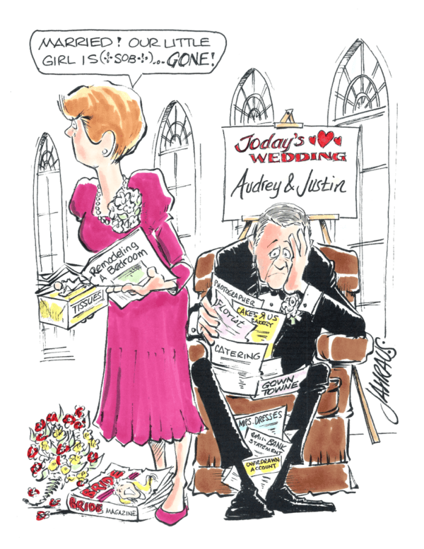 parents of the bride cartoon 1