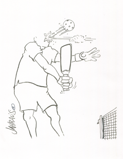 Pickleball Cartoon | Funny Gift For Pickleball