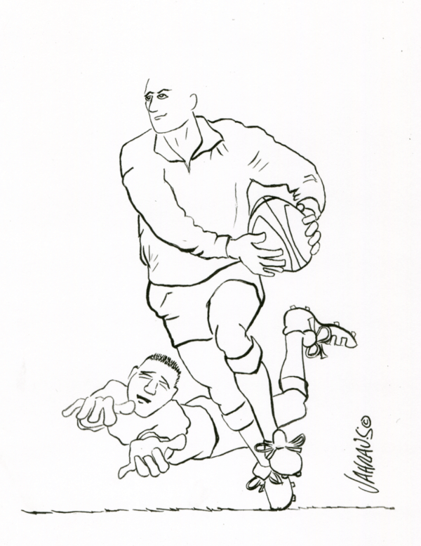 rugby player cartoon 3