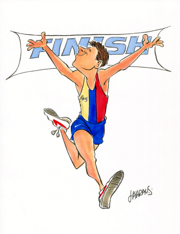 runner finish line cartoon 2