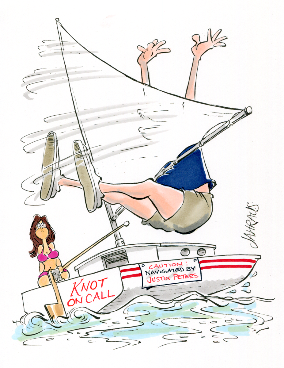 Sailing Cartoon | Funny Gift for Sailing Couple
