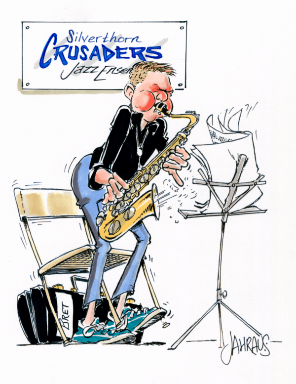 saxophonist cartoon 1