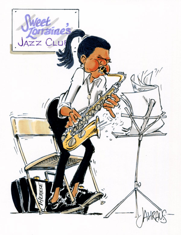 saxophonist cartoon 2