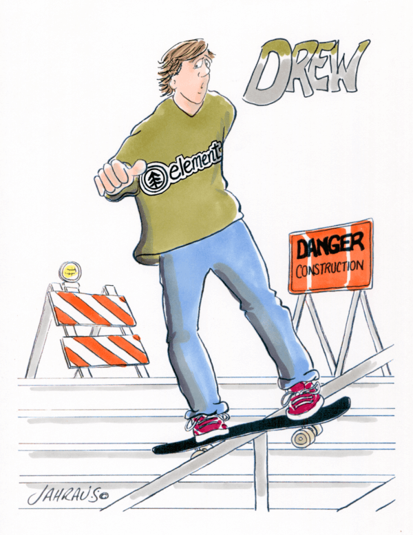 skateboarder cartoon 2