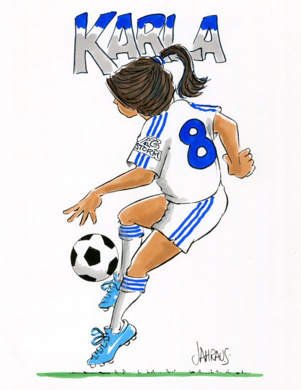 soccer dribble cartoon 1