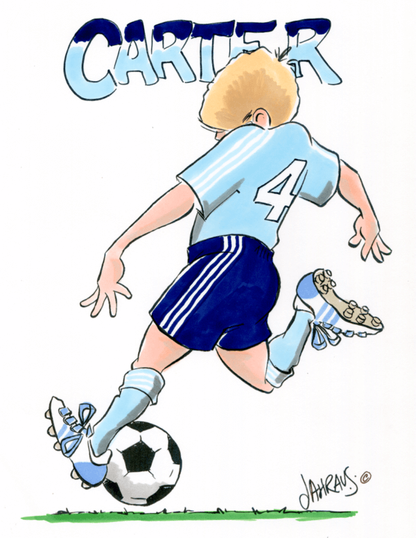 soccer kick cartoon 2