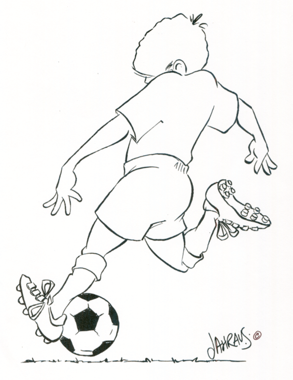 soccer kick cartoon 3